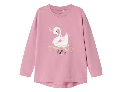 Name It mauve orchid swan top